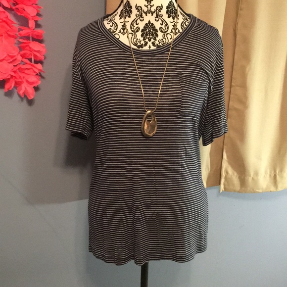 Brandy Melville Tops - Brandy Melville lightweight striped shirt - M/L